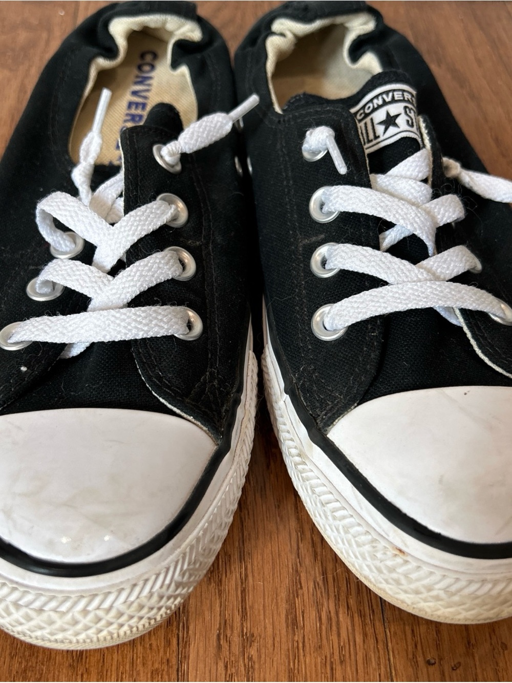 Converse Shoreline Sneakers Slip On Shoes Women’s Size 9 Black - Picture 4 of 9